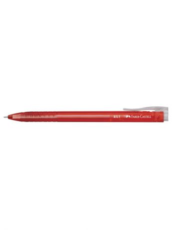 Ручки Faber-Castell Шариковая ручка RX-5, красный, в картонной коробке, 10 шт.