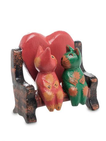 Статуэтки Decor & gift Статуэтка mini КОТ и КОШКА на диване с сердцем
