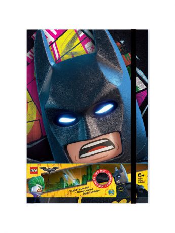Записные книжки Lego. Книга для записей (80 листов, линейка) с подсветкой  LEGO Batman Movie (Лего Фильм: Бэтмен)