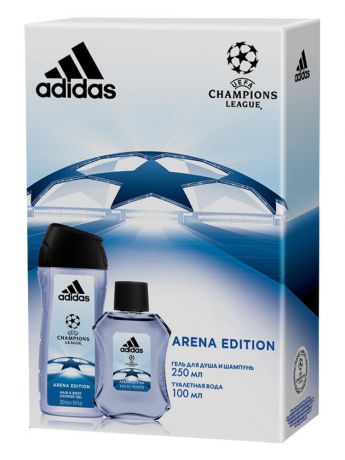 Парфюмерные наборы Adidas Adidas - Набор М uefa arena edition туалетная вода 100 мл + гель для душа 250 мл