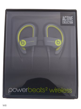 Аудио наушники Beats Наушники BEATS Powerbeats 2 WL Active Collection, MKPX2ZE/A, желтый яркий/серый, беспроводные blueto