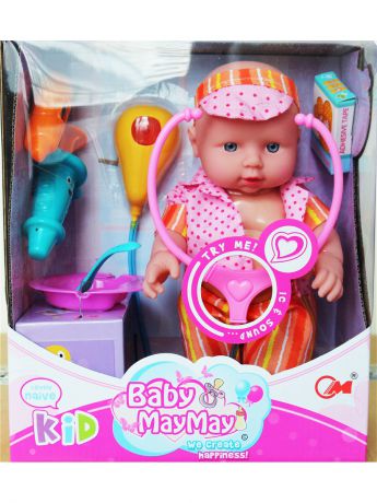 Куклы Город Игр Пупс "Baby MayMay" 30 см Доктор с аксессуарами и звуком