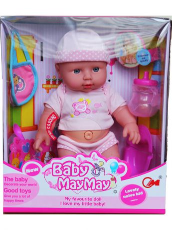 Куклы Город Игр Пупс "Baby MayMay" 30 см с аксессуарами и звуком