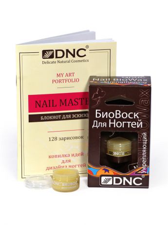 Воски для ногтей DNC Набор: Биовоск для ногтей Укрепляющий и Блокнот Nail Master