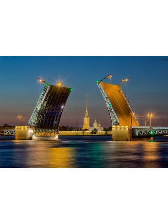 Пазлы Educa Пазл 500 деталей "Развод Дворцового моста в Санкт-Петербурге"