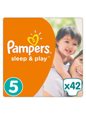 Подгузники детские Pampers Подгузники Pampers Sleep & Play 11-18 кг, 5 размер, 42 шт.