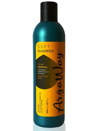 Шампуни ARGAWAY Софт-шампунь с аргановым маслом и маслом апельсина для жирных волос