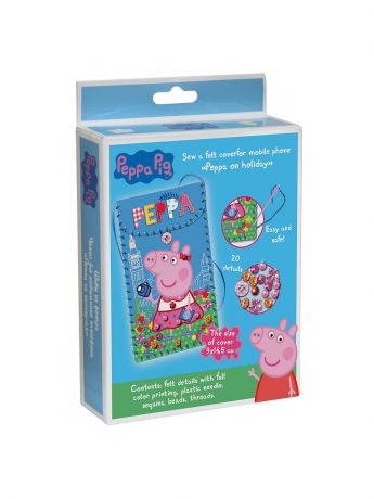 Наборы для шитья Peppa Pig Шьем чехол для мобильного телефона "Пеппа на каникулах" ТМ "Свинка Пеппа"