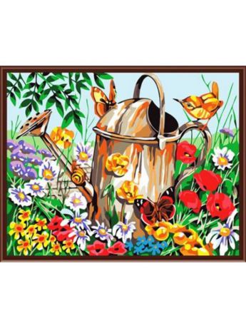 Наборы для рисования Цветной Раскраски по номерам Лейка в саду