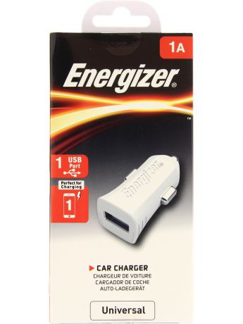 Автомобильные зарядные устройства Energizer Автомобильное зарядное устройство ENERGIZER Classic, 1 USB, 1A