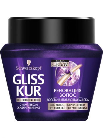 Косметические маски Gliss Kur Восстанавливающая маска Реновация волос GLISS KUR