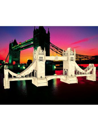 Сборные модели Игрушки из дерева Сборная модель из дерева, 3D пазл Тауэрский мост