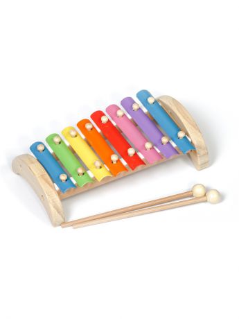 Музыкальные инструменты Игрушки из дерева Музыкальная игрушка ксилофон 8 тонов (металлический)