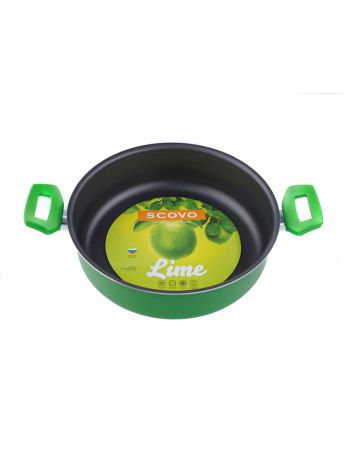 Жаровни Scovo Жаровня "Citrus Lime" , с антипригарным покрытием,  26 см, (ручка не съёмная), Scovo