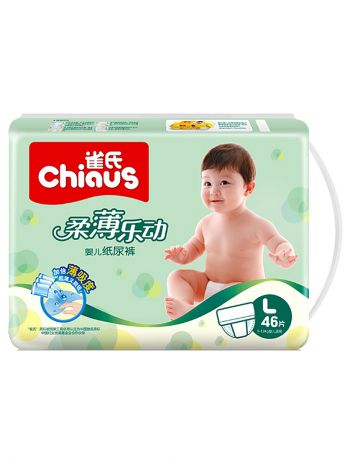 Подгузники детские Chiaus Подгузники Chiaus "Полная защита" размер L (9-13 кг) 46 шт