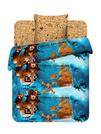 Постельное белье Василек Комплект постельного белья из бязи Дисней, Пираты Карибского моря