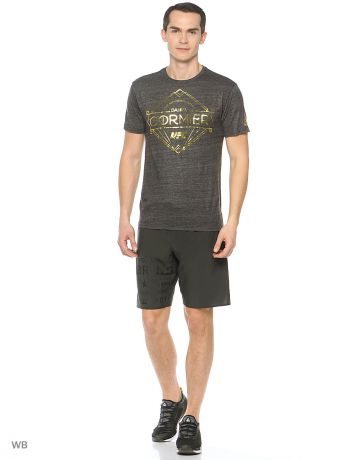 Футболка Reebok Футболка  TRI BLEND S/S TEE U BLACK HEATHERED - BH