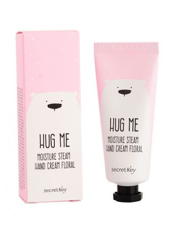 Кремы Secret Key Hug me Крем для рук увлажняющий HUG ME Moisture Steam Hand Cream Floral
