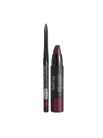 Наборы декоративной косметики ISADORA Набор Помада для губ Lip Desire Sculpting 68 + Карандаш для губ водостойкий Sculpting Lipliner Wp 68