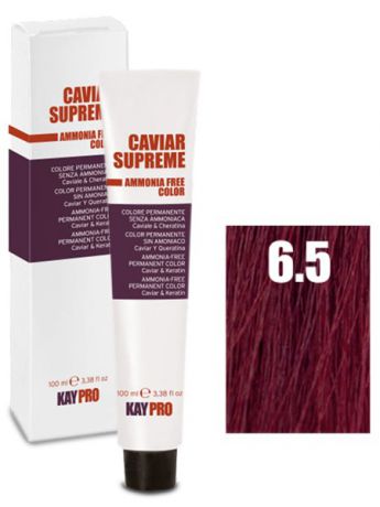 Краски для волос KayPro 6.5 БЕЗАММИАЧНАЯ КРЕМ-КРАСКА CAVIAR SUPREME ТЕМНЫЙ БЛОНД МАХАГОН - 100 мл.