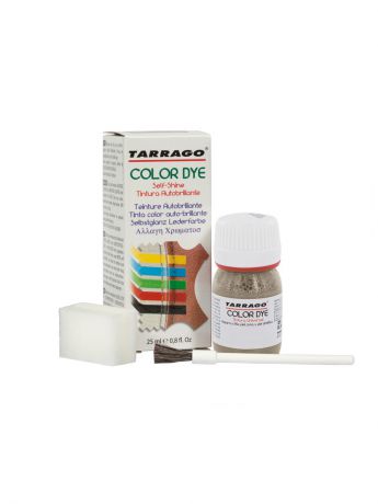 Краски для обуви Tarrago Краситель COLOR DYE, стекло TDC01, 25мл. (501 СЕРЕБРЯНЫЙ металлик)