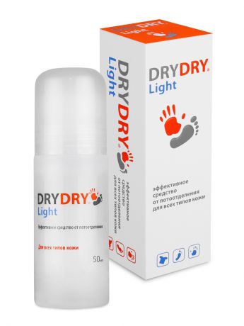Дезодоранты DRY DRY Эффективное средство от потоотделения Dry Dry Light Драй Драй Лайт, Roll-on, 50мл