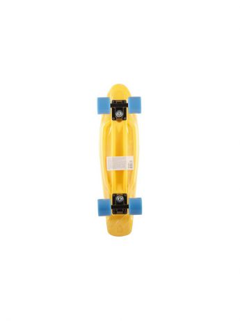 Скейтборды BONNA Пластиковый скейтборд жёлтый, подвеска-Al, колеса PU, подшипники ABEC-5.