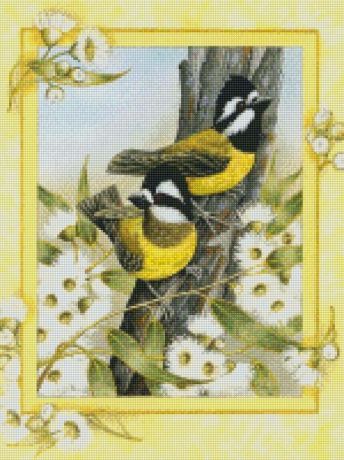 Наборы для поделок Цветной Алмазная мозаика Желтые птички