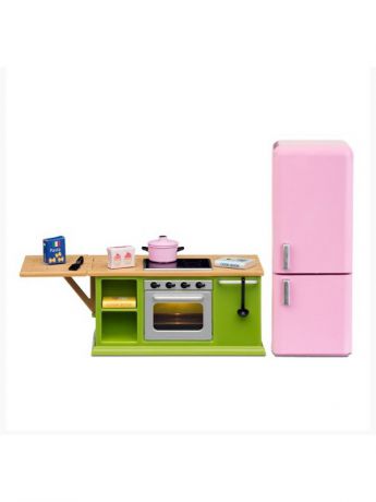 Кукольные домики Lundby Мебель для домика Смоланд Кухонный набор с холодильником