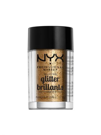 Глиттеры NYX PROFESSIONAL MAKEUP Глиттер для лица и тела FACE & BODY GLITTER - BRONZE 08