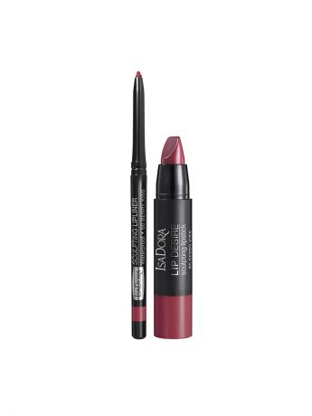 Наборы декоративной косметики ISADORA Набор Помада для губ Lip Desire Sculpting 60 + Карандаш для губ водостойкий Sculpting Lipliner Wp 60