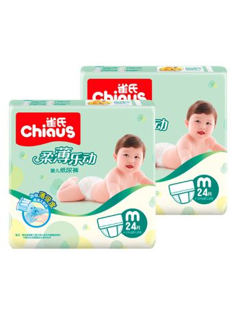 Подгузники детские Chiaus Подгузники Chiaus "Полная защита" размер M (6-11 кг) 48 шт (2 упак. по 24 шт)
