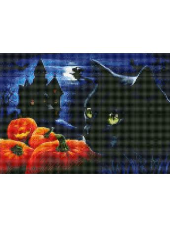 Наборы для поделок Цветной Алмазная мозаика Кот в хеллоуин