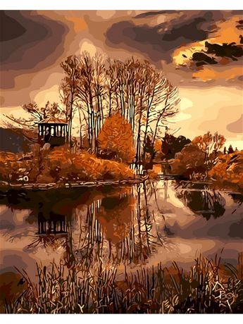 Наборы для рисования Menglei Наборы для рисования (40*50) "Осенний пейзаж"