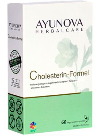 БАДы AYUNOVA Herbalcare Холестериниум фитопрепарат для здоровья сосудов