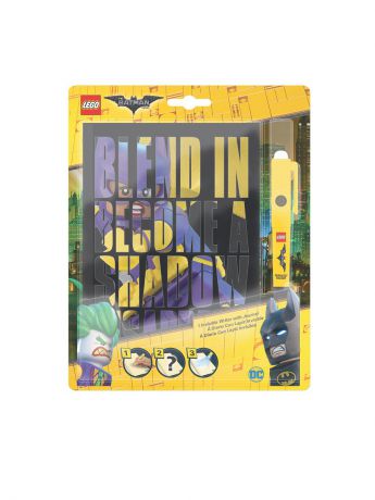 Канцелярские наборы Lego. Книга для записей, ручка с невидимыми чернилами и ультрафиолетовым фонариком LEGO Batman Movie