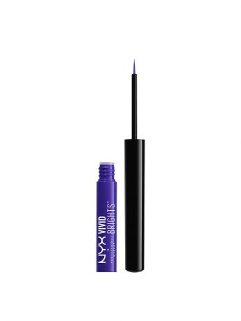 Жидкие подводки NYX PROFESSIONAL MAKEUP Цветная жидкая подводка для глаз VIVID BRIGHTS EYELINER - VIOLET 02