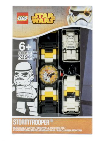 Часы наручные Lego. Часы наручные аналоговые LEGO Star Wars с минифигурой Stormtrooper на ремешке