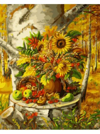 Наборы для рисования Цветной Картины по номерам Осенний натюрморт