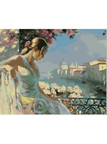 Наборы для рисования Цветной Картины По Номерам Девушка В Венеции