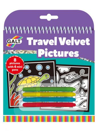 Наборы для рисования Galt Раскраски "Вельветовые картинки в дорогу"