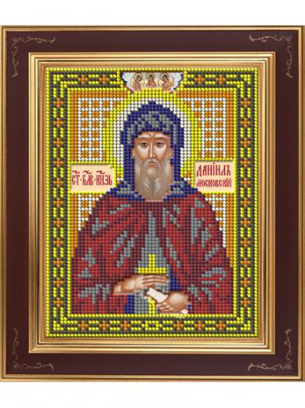 Наборы для вышивания Galla Collection Набор для вышивания бисером Святой Даниил Московский (13х16 см)