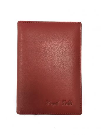 Кошельки Kingth Goldn Обложка для паспорта 71453 красная, натуральная кожа