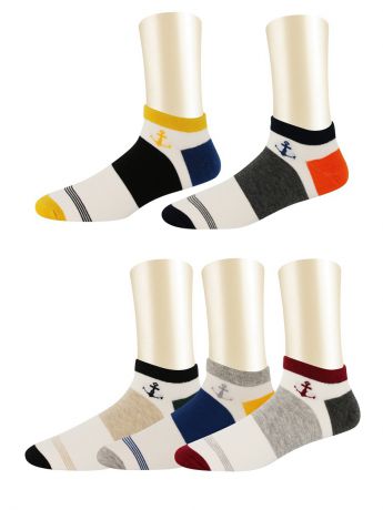 Носки Glamuriki Носки спортивные короткие - комплект - 5 пар