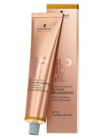 Краски для волос Schwarzkopf Professional Blondme hi-lighting warm gold бондинг-крем для мелирования, тёплое золото, 60 мл