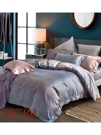 Постельное белье ESTRO Комплект постельного белья семейный, мако-сатин, BEATRICIA