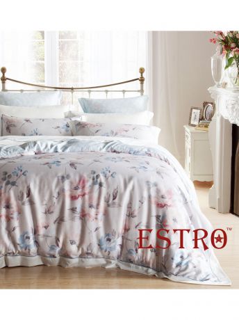 Постельное белье ESTRO Комплект постельного белья семейный, тенсел, ERMINIA