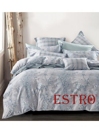 Постельное белье ESTRO Комплект постельного белья семейный, мако-сатин, ELECIA