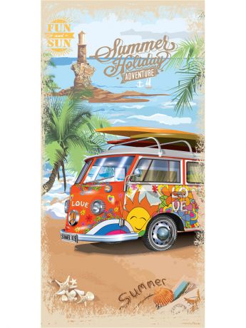 Полотенца пляжные Mona Liza Полотенце пляжное MonaLiza&SergLook Bus