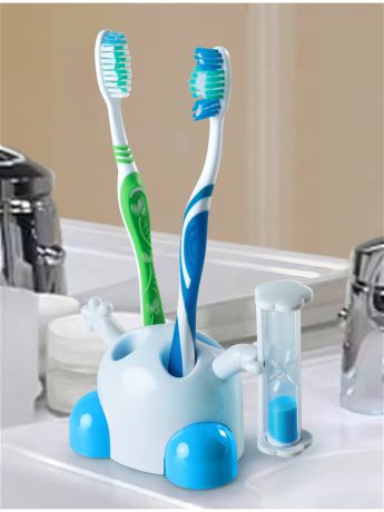 Стаканы для зубных щеток RUGES Подставка для зубных щеток с песочными часами 